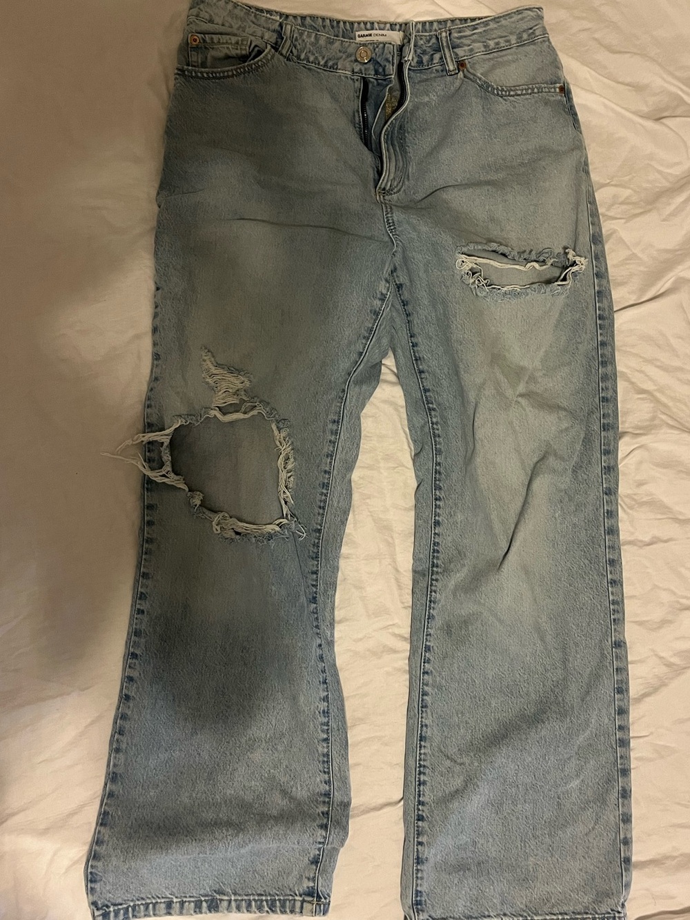 Garage Denim Wide Leg Jeans